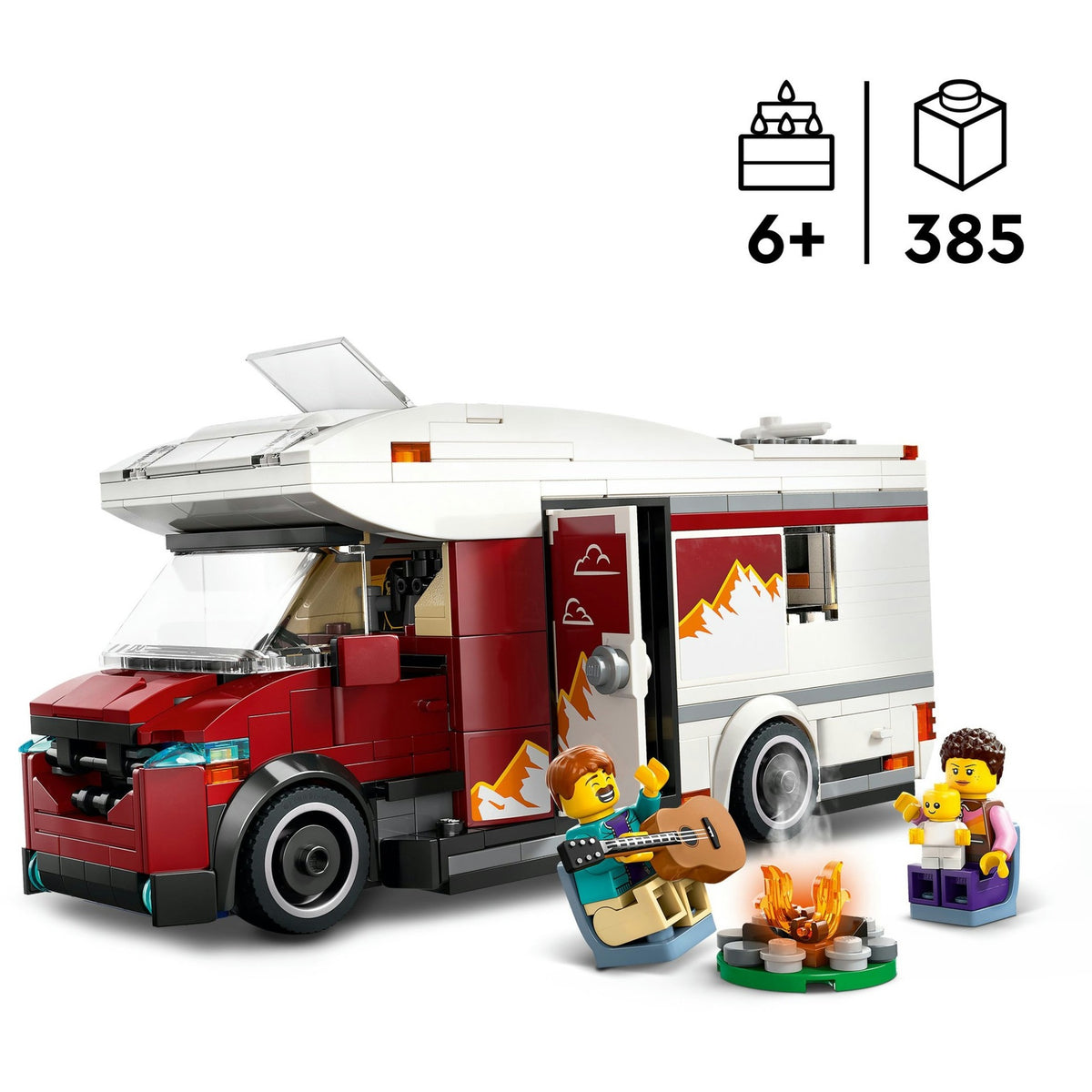 Lego city avontuurlijke camper voertuig speelgoed voor kinderen vanaf 6 jaar 60454