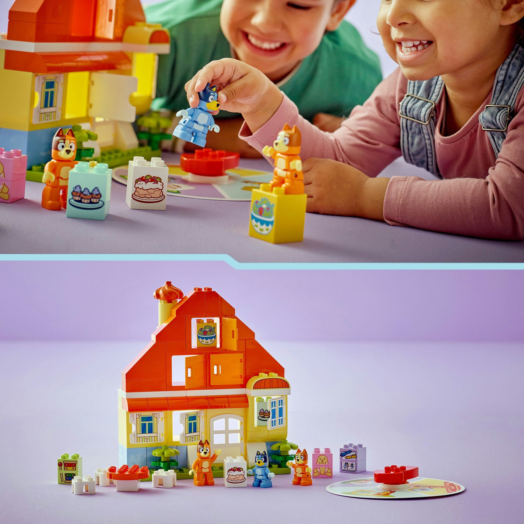Lego duplo 10459 huis van bluey en haar familie met geheugenspel