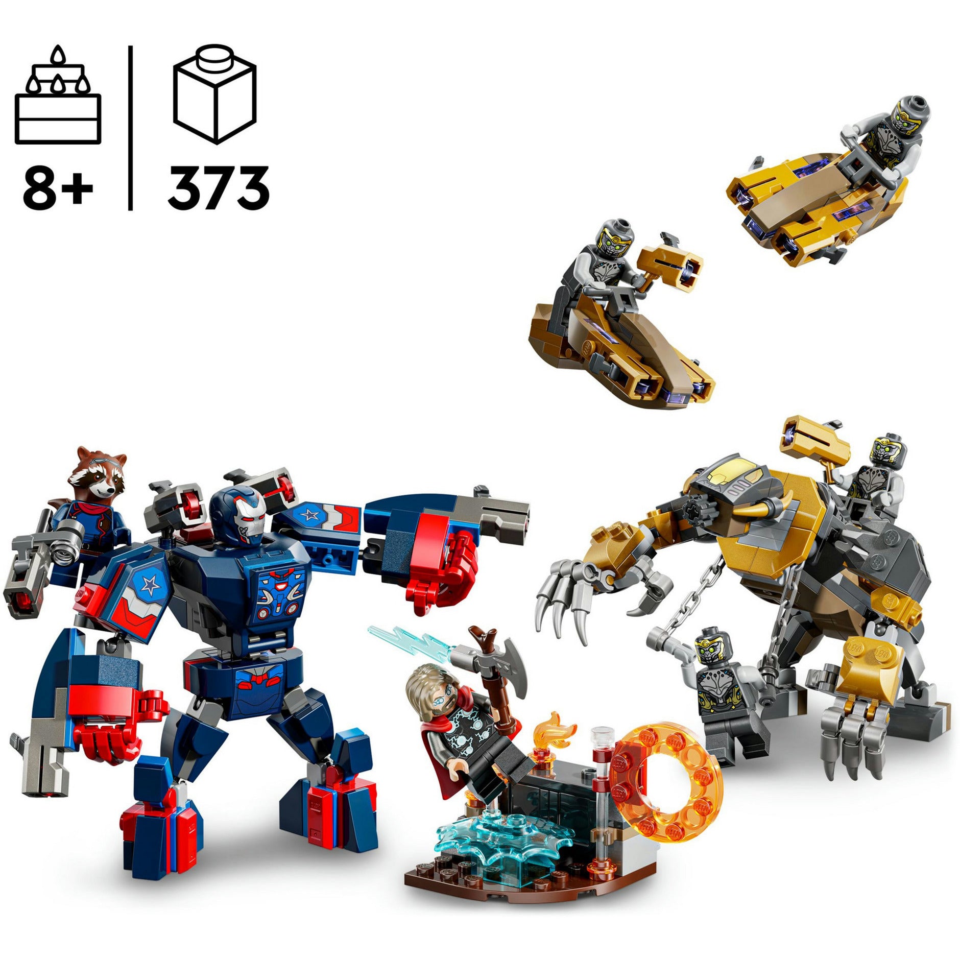 Lego super heroes marvel 76322 avengers endgame thor vs. chitauri