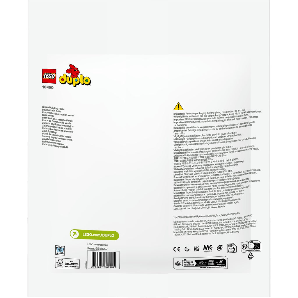 Lego duplo classic 10460 groene bouwplaat
