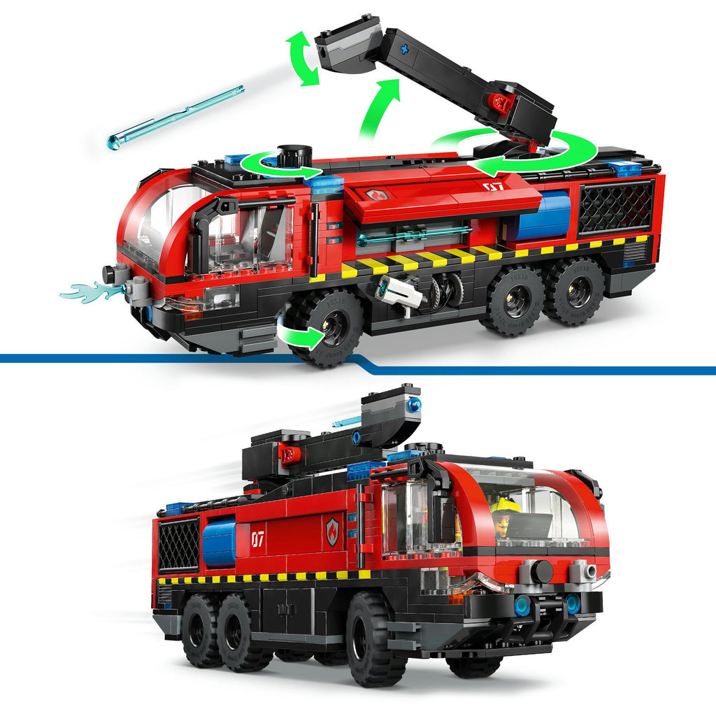 Lego city 60499 luchthaven brandweertruck