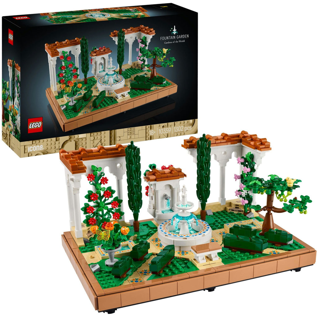 Lego icons - tuin met fontein constructiespeelgoed (10359)