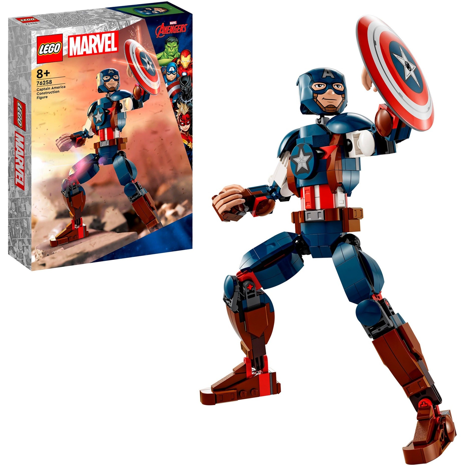 LEGO - super heroes 76258 captain america bouwfiguur