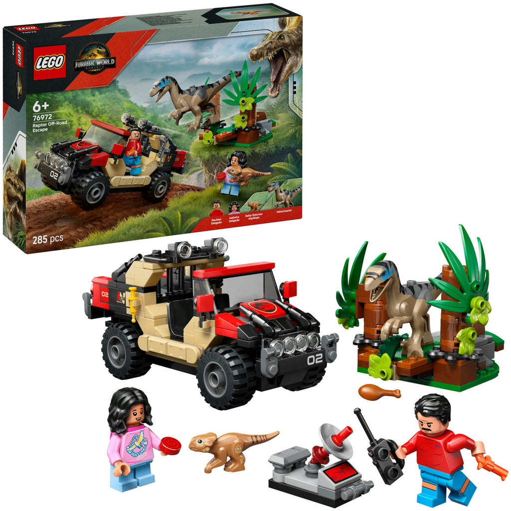 Lego ® jurassic world offroad raptorontsnapping - 76972