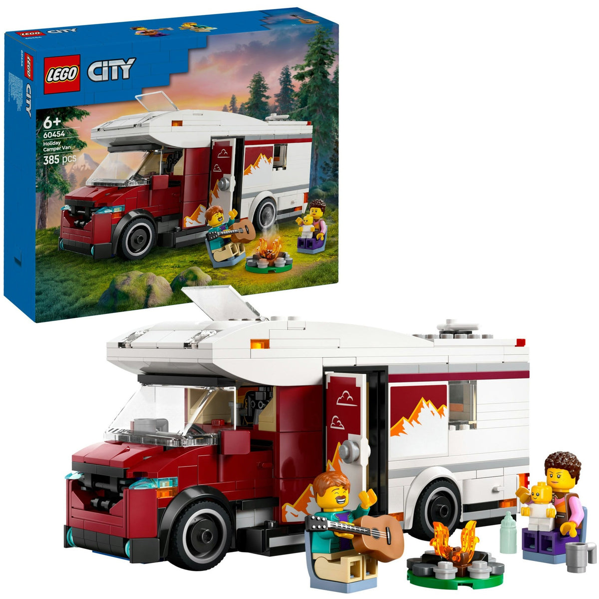 Lego city avontuurlijke camper voertuig speelgoed voor kinderen vanaf 6 jaar 60454