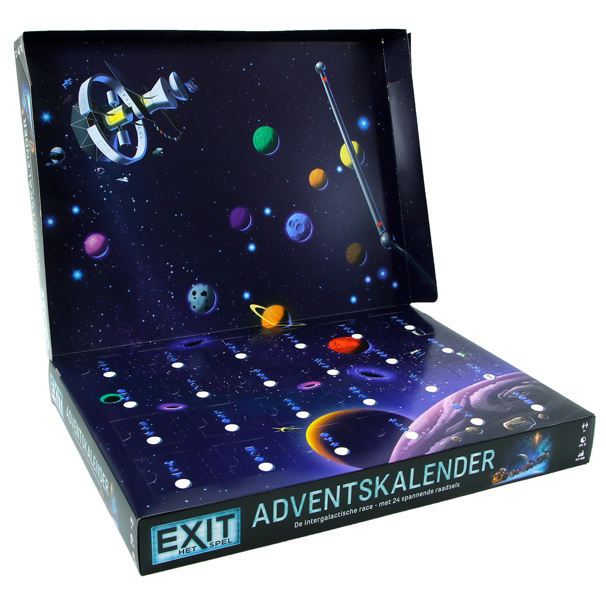 999games 999 games exit adventskalender: de intergalactische race bordspel (nederlands, 1 speler, 24 dagen, vanaf 10 jaar)