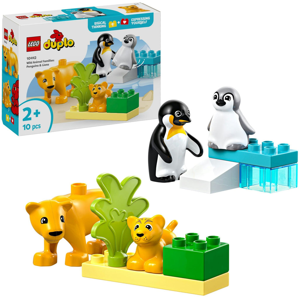 LEGO - duplo town 10442 families van wilde dieren: pinguïns en leeuwen