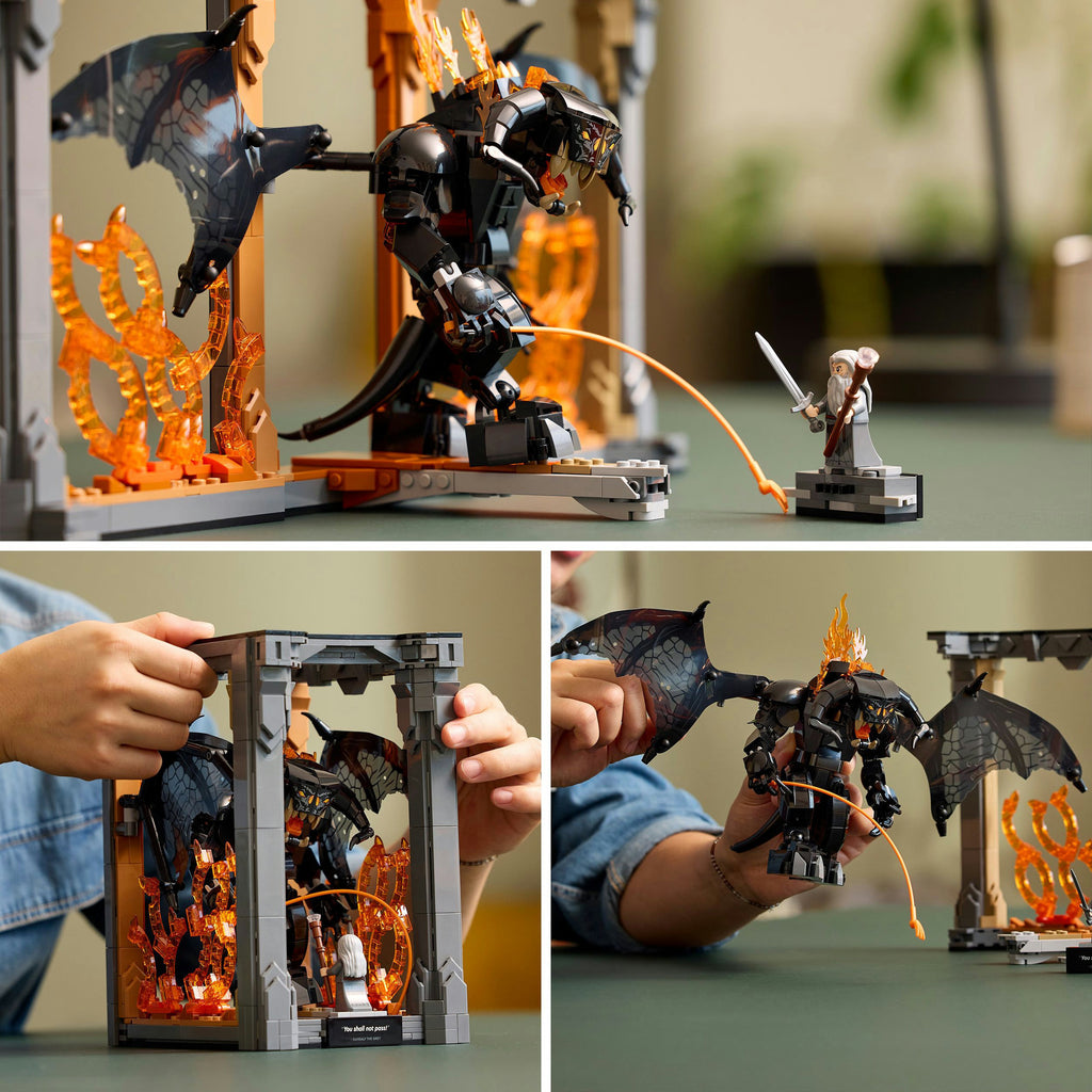Lego icons boekensteun: the lord of the rings – balrog constructiespeelgoed (10367)