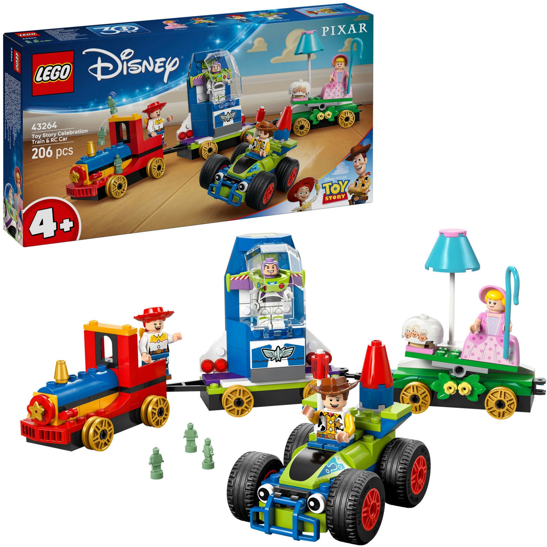 Lego disney 43264 toy story celebration train rc car