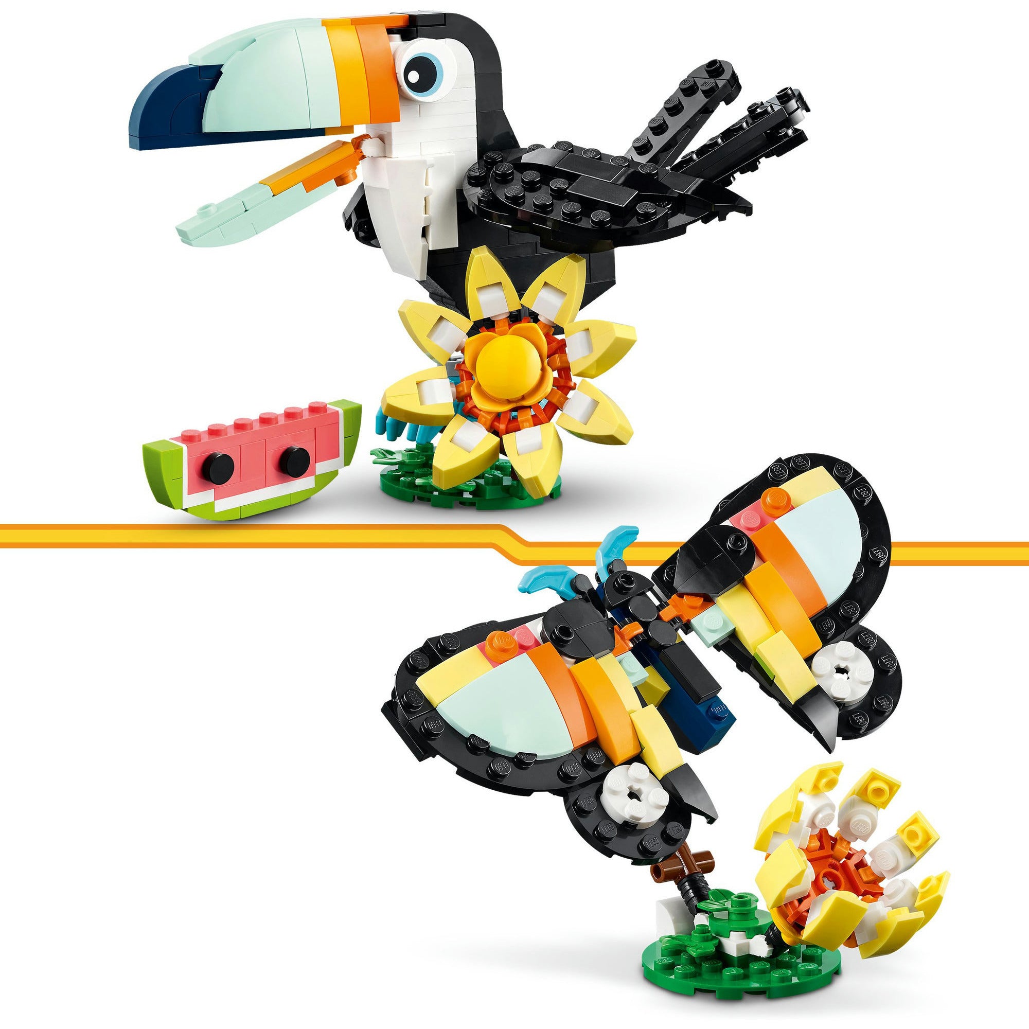 Lego creator - wilde dieren: tropische toekan constructiespeelgoed (31173)