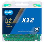 KMC - kette "x12" chain x12 126 links aurora/green
