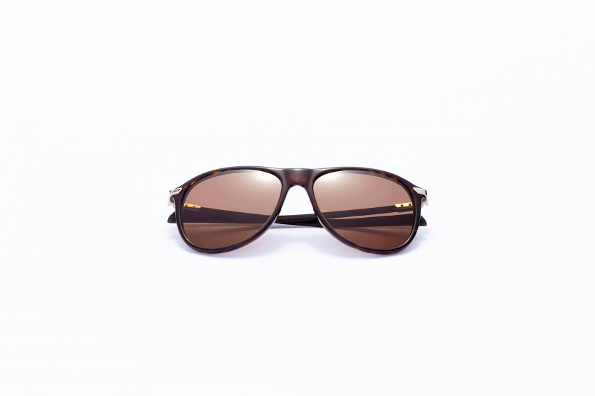 Formula Zonnebril unisex rond cat.4 donkerbruin bruin