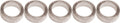 Gebhardt  bladbout alu 5mm+moer voor baanblad, zilver (per 5)