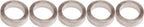 Gebhardt  bladbout alu 5mm+moer voor baanblad, zilver (per 5)