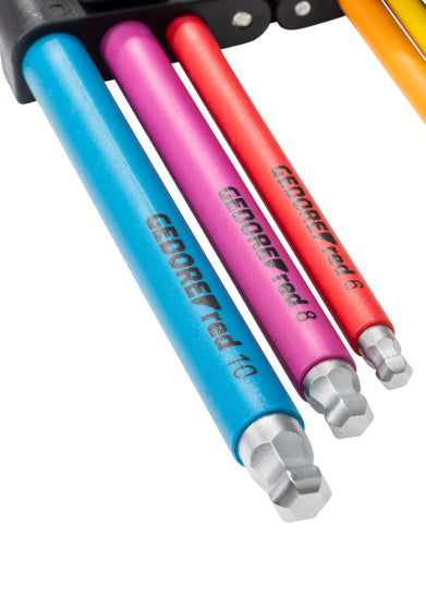 Gedore r36401009 | haakse stiftsleutelset | in | 1,5-10 mm multicolor | 9-dlg 3301332