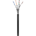 Goobay patchkabel cat.6 s ftp, outdoor (zwart, 100 meter)