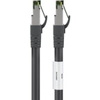 Goobay patchkabel cat.8.1 s ftp (zwart, 0,5 meter)