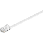 Goobay patchkabel rj-45 u utp met cat.5e (wit, 20 meter, platte kabel)