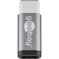 Goobay usb-c > usb micro-b 2.0 adapter (grijs)