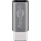 Goobay usb-c naar micro-usb adapter (grijs)