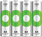 Gp oplaadbare aa-batterijen 2100mah nimh 4pk