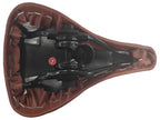 Hi-point zadel voor kinderfiets 12 of 14 inch imitatieleer bruin