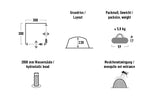High peak Opbergtent Paviljoen 300 x 300 x 220 cm grijs