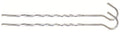 Highlander Gedraaide Tentharing 18 cm Staal 10 Stuks Zilver