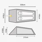 Highlander Blackthorn 2 Tent 330 x 170 x 100 cm Camouflage