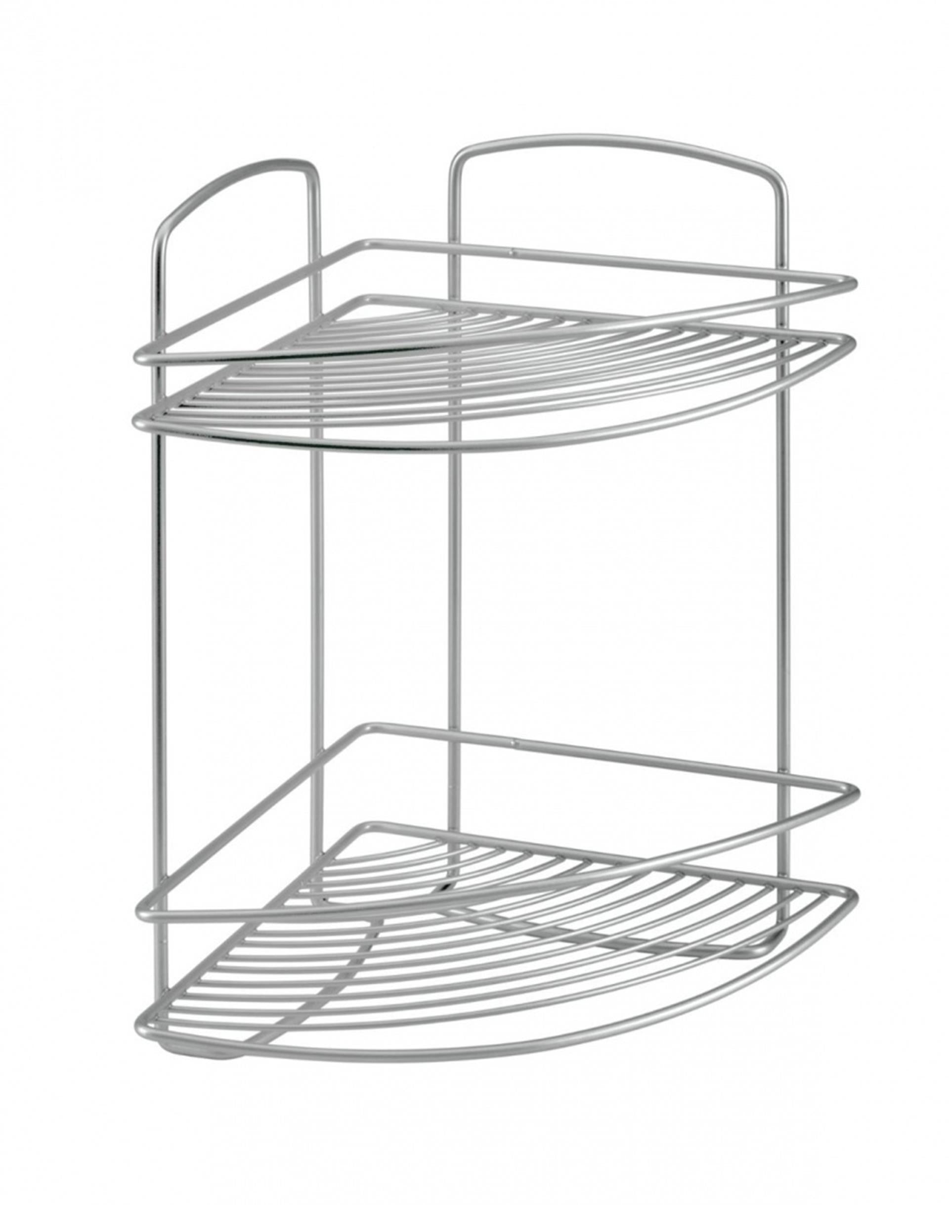 Metaltex onda hoekrek 22x22x35cm 2 laags