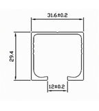 Icetoolz ophanghaak met rollers 65x100x380mm, p679