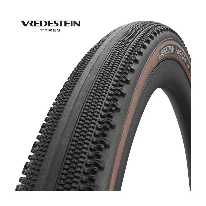 VREDESTEIN - VREDESTEIN buitenband aventura seta core 45-622 - 28" 700x45c tlr vouw zwart/transp