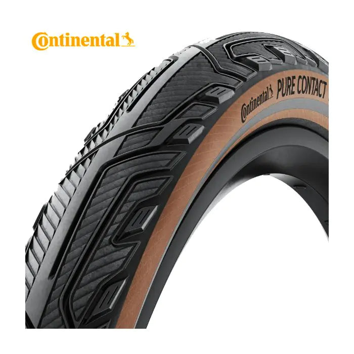 Continental - vouwband pure contact 55-622 zwart/bruin