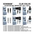 Schwalbe Benelux B.V. - Benelux B.V. ventiel conversiekit clik sv-scv & dv-scv 25-delig