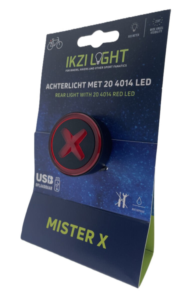 Buzaglo - Buzaglo Ikzilight achterlicht mr x met 4014 led usb-oplaadbaar