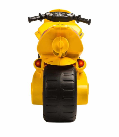 Injusa loopfiets motor speed bike geel