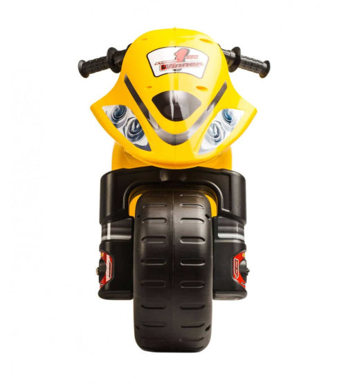 Injusa loopfiets motor speed bike geel
