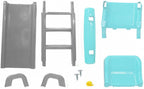 Jamara Funny glijbaan junior 145 x 59 x 79 cm turquoise grijs