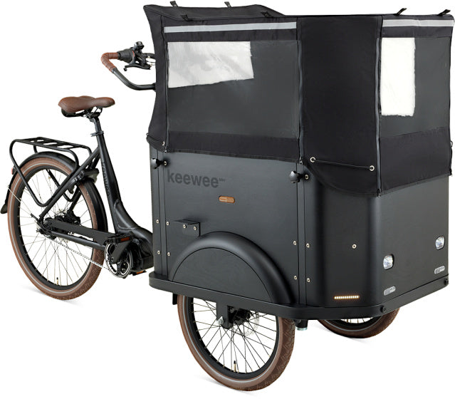 Keewee Bakfiets 20 Inch 54 cm Unisex 8V Hydraulische schijfrem Matzwart