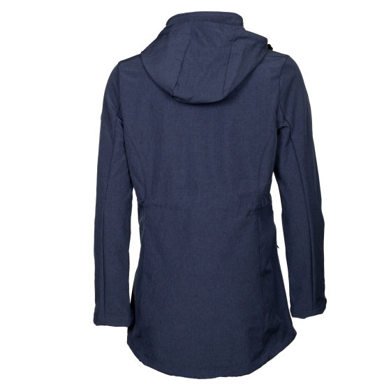 Life line Kya softshell parka dames donkerblauw maat XL