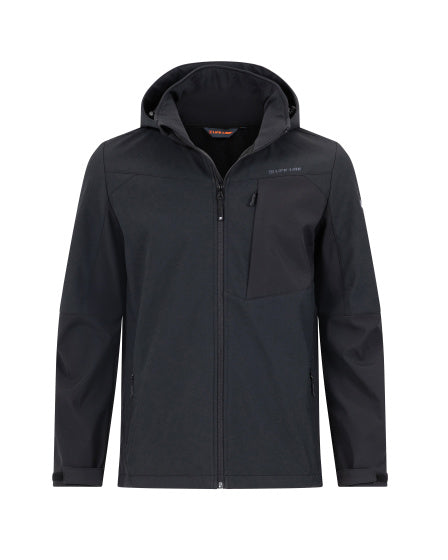 Life line Murray Softshell Jacket heren zwart maat 4XL