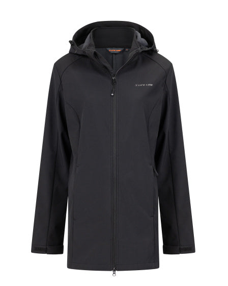 Life line Wellington Softshell Parka dames zwart maat 3XL