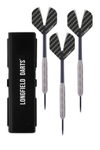 Longfield darts Steeltip Dartpijl Set 23 gram Zilver Zwart 3 stuks