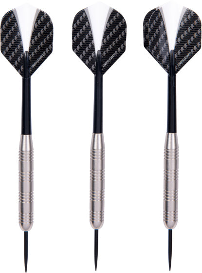Longfield darts Steeltip Dartpijl Set 23 gram Zilver Zwart 3 stuks