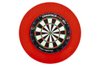 Longfield darts Tournament dartbord met toebehoren rood 8-delig