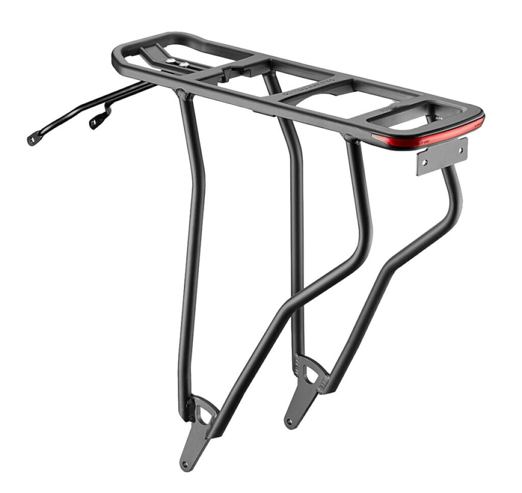 Massload - achterdrageraluminium mik mat-zwart met lamp
