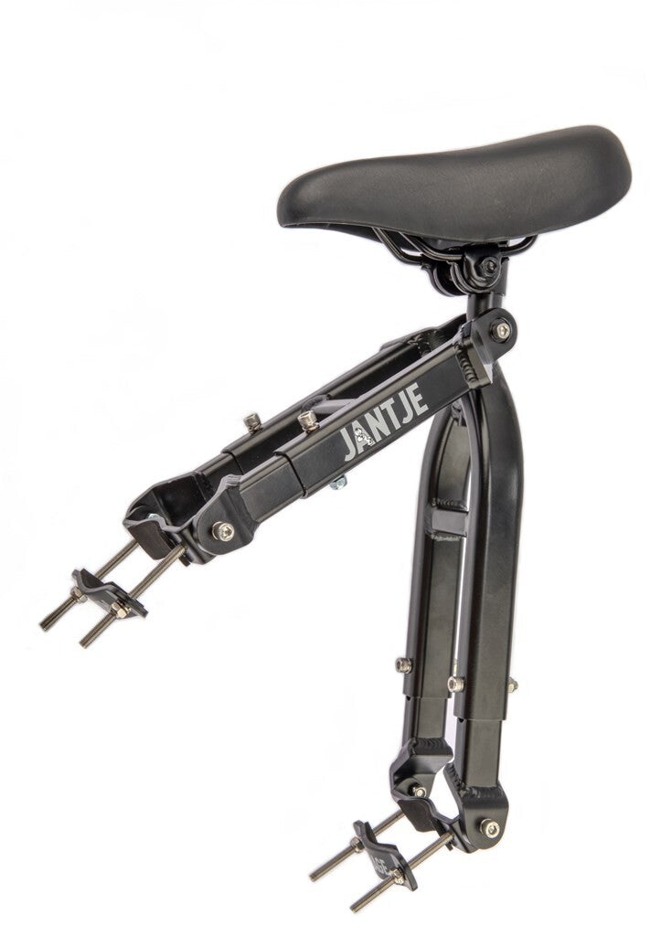 Selle sur tube Mirage Jantje avec repose-pieds universels - noir