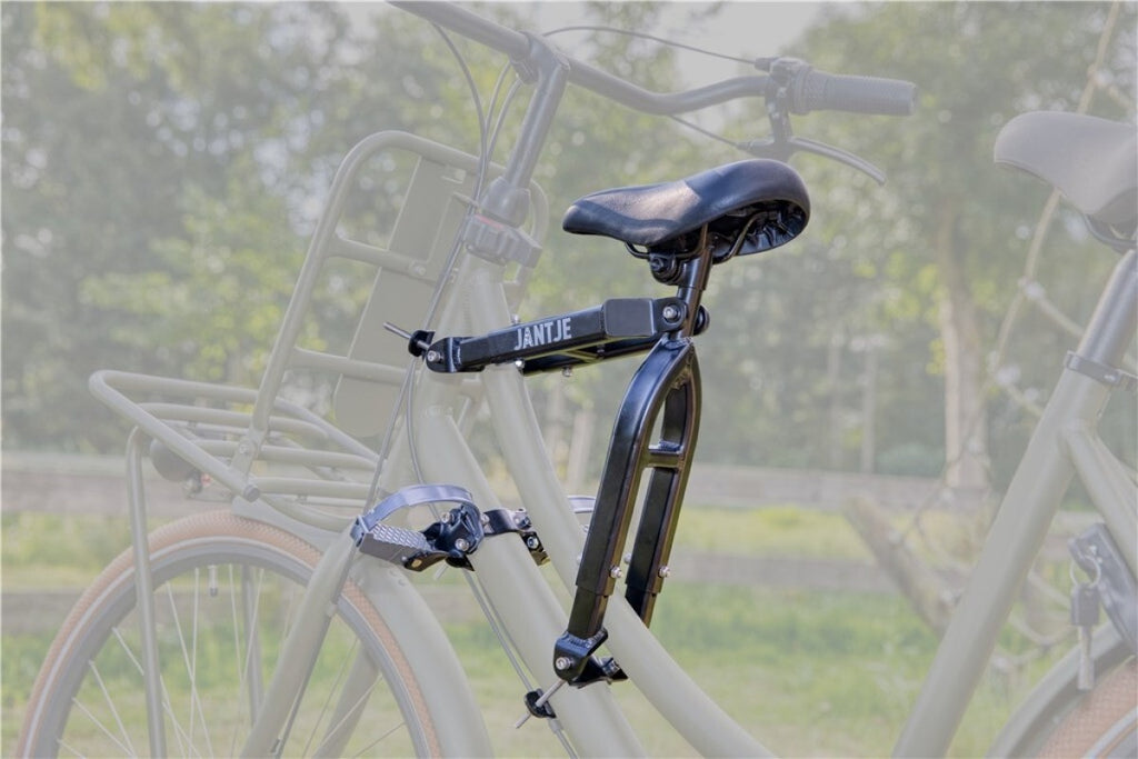 Selle sur tube Mirage Jantje avec repose-pieds universels - noir