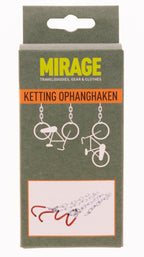Set ophanghaken met ketting geplastificeerd