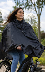 Mirage poncho polyester noir